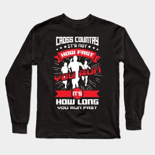 Cross Country Running Runner Gift Long Sleeve T-Shirt